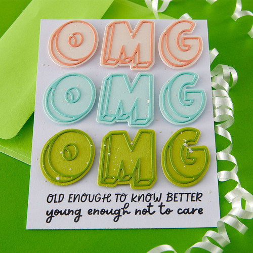Spellbinders Etched Dies-OMG - 5A003KJ2-1HG0L
