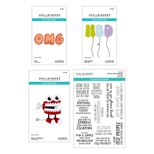 Spellbinders Dies and Stamp Bundle-Aged to Perfection - 5A003KKJ-1HG0M - 810205710426