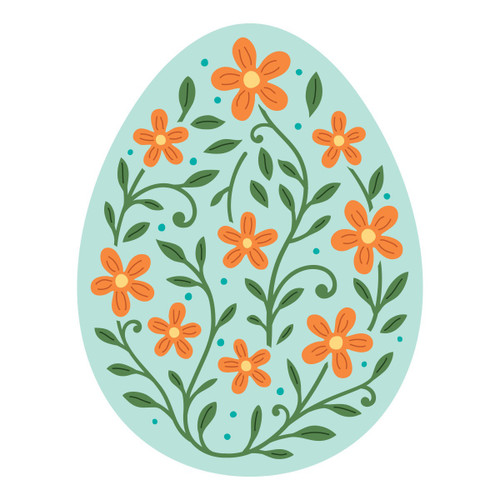 Spellbinders Etched Dies by Simon Hurley-In Bloom Egg - 5A003KJT-1HG0N