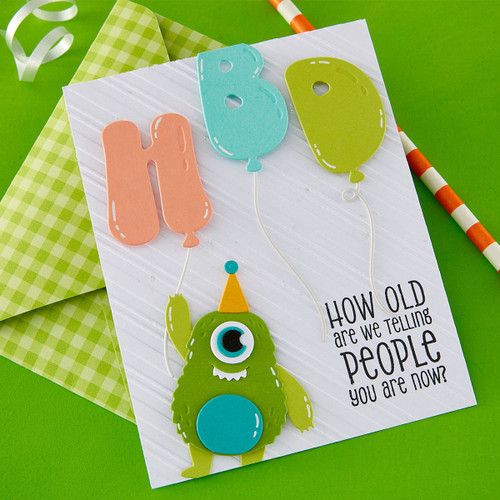 Spellbinders Etched Dies-HBD Balloons - 5A003KL2-1HG0Q