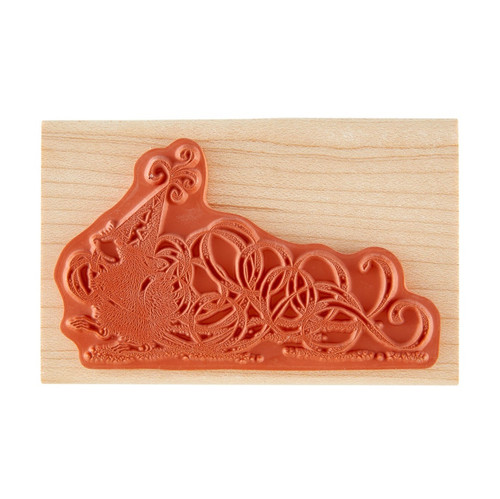House-Mouse Wood Mount Stamp-Party Streamers - 5A003KKL-1HG13