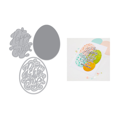 Hero Arts Letterpress + Foil & Cut-Happy Easter - 5A003KJL-1HG17