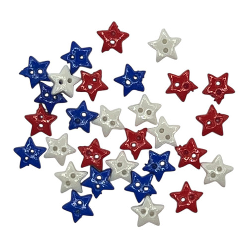 Buttons Galore Craft & Sewing Buttons-American Star Tiny - 30/Pkg - 5A003M24-1HH8W