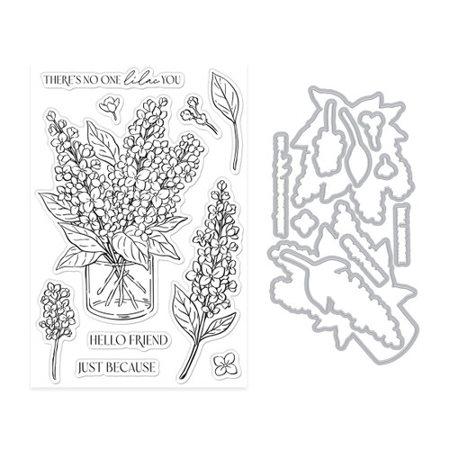 Hero Arts Stamp & Cut-No One Lilac You - 5A003KKF-1HG1C