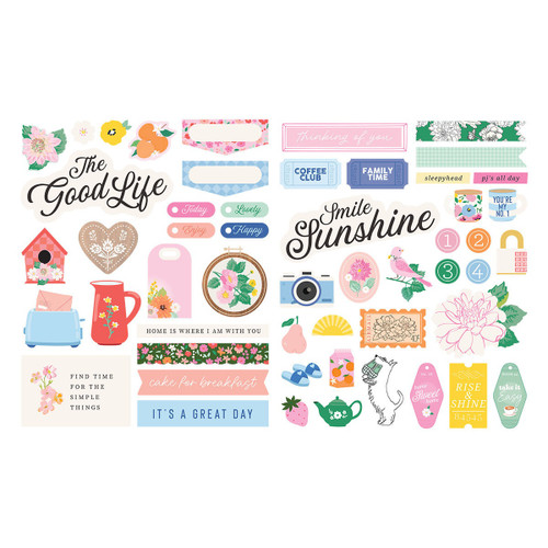 Rosie's Studio Breakfast in Bed Chipboard Stickers-Breakfast in Bed - 5A003KJM-1HG1F - 9420041692193