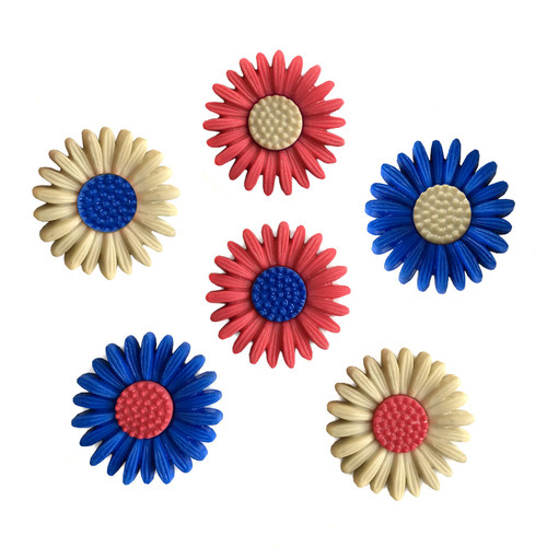 Buttons Galore Theme Buttons-Land Of The Free - 6/Pkg - 5A003M2D-1HH9H - 840934076104