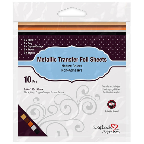 Scrapbook Adhesives Metallic Transfer foil Sheets 10/Pkg-Nature - 5A003KLW-1HG28 - 093616014196