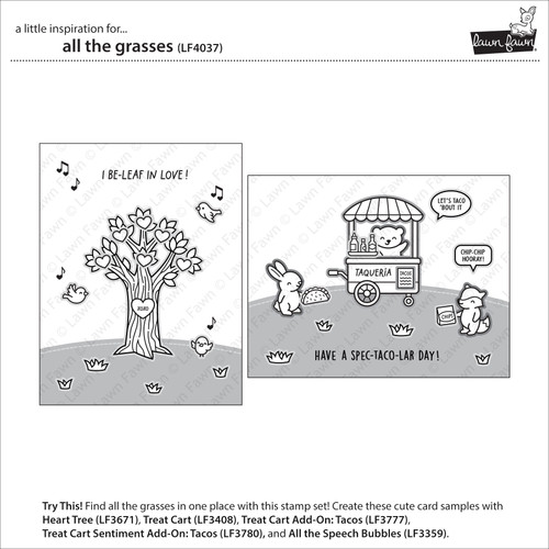 Lawn Fawn Clear Stamps -All the Grasses - 5A003KFB-1HFWC