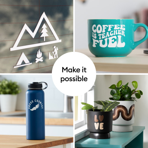 Cricut Vinyl 4FT-Light Blue, Permanent - 5A003M2Y-1HH9T