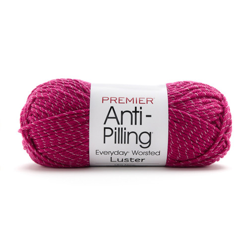 Premier Yarns Anti-Pilling Everyday Worsted Luster Yarn-Magenta - 5A003KDV-1HFT8 - 840166861233