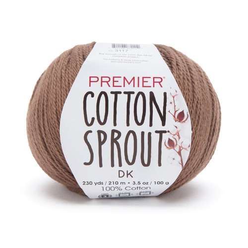 Premier Yarns Cotton Sprout DK Yarn-Molasses - 1149-1HFTD - 840166870112