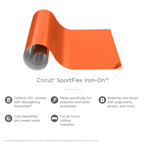 Cricut Sportflex Iron-On-Orange - 5A003M2Z-1HHB2