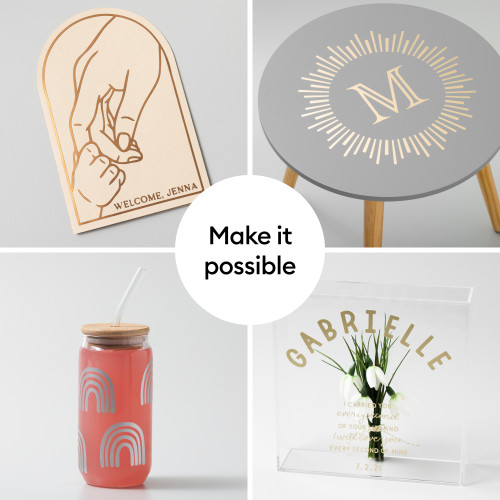 Cricut Smart Vinyl Matless Permanent Vinyl 3FT-Silver, Matte Metallic Permanent - 5A003M2J-1HHBP Cricut Smart Vinyl Matless Permanent Vinyl 3FT-Silver, Matte Metallic Permanent - 5A003M2J-1HHBP