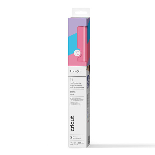 Cricut Iron-On Sampler 3/PC-Pastels - 5A003M3K-1HHBM - 093573662751