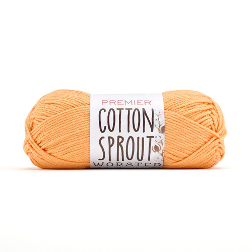 Premier Yarns Cotton Sprout Worsted Yarn-Apricot - 2101-1HFV2 - 840166869833