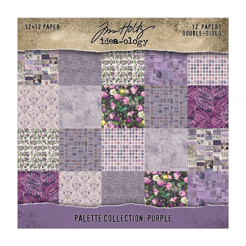 Idea-ology Double-Sided Cardstock 12"X12" 12/Pkg-Palette Collection: Purple - 5A003KRB-1HG6R - 040861944648