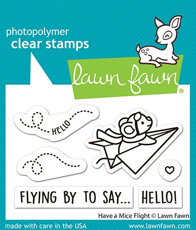 Lawn Fawn Clear Stamps -Have a Mice Flight - 5A003KFT-1HFVD - 783385669290