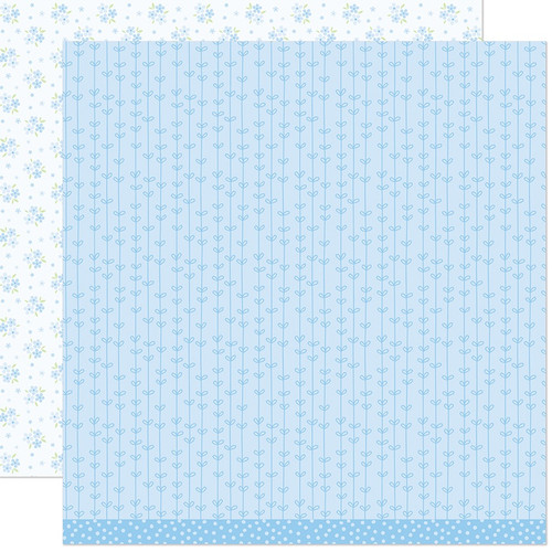 Lawn Fawn Paper 12x12 Pack-Blissful Blossoms, Bellflower - 5A003KFS-1HFVF