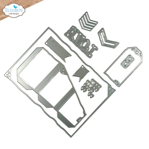 Elizabeth Craft Metal Die-Tri-Fold Slider Pocket - 5A003KT3-1HG90