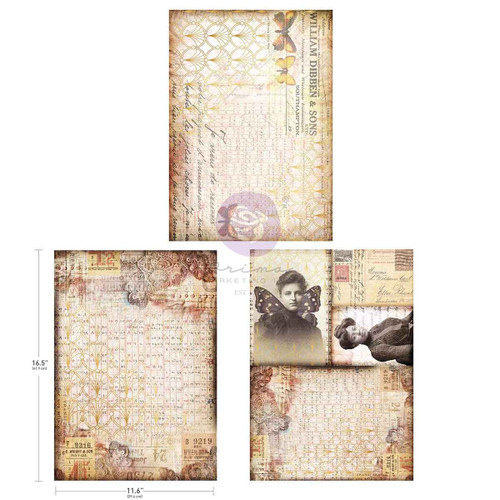 Finnabair A3 Decoupage Pack 3/Pkg-Southampton Butterflies - 5A003KRV-1HG72 - 655350951764