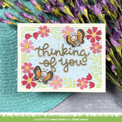 Lawn Cuts Custom Craft Die-Scripty Thinking of You - 5A003KG2-1HFWD