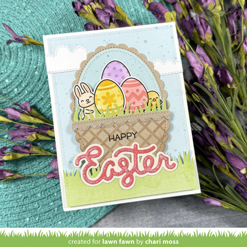 Lawn Fawn Clear Stamps-Stamp 'n Stencil Easter Eggs - 5A003KFG-1HFWF Lawn Fawn Clear Stamps-Stamp 'n Stencil Easter Eggs - 5A003KFG-1HFWF