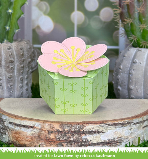 Lawn Cuts Custom Craft Die-Flower Treat Box - 5A003KFV-1HFW6