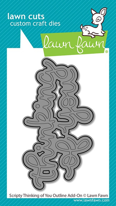 Lawn Cuts Custom Craft Die-Scripty Thinking of You Outline - 5A003KFM-1HFW8 - 783385669238