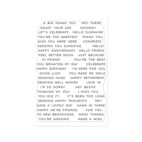 Hero Arts Clear Stamps 4"X6"-Everyday Sentiment Strips 2 - 5A003KKZ-1HFZN