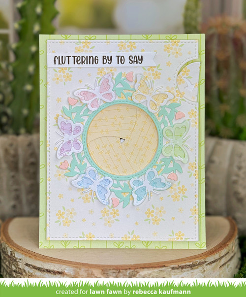 Lawn Cuts Custom Craft Die-Magic Iris Butterfly Wreath Add-On - 5A003KG4-1HFVK