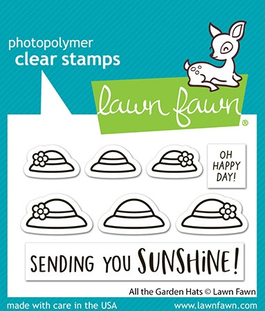 Lawn Fawn Clear Stamps -All the Garden Hats - 5A003KFZ-1HFVQ - 783385669382