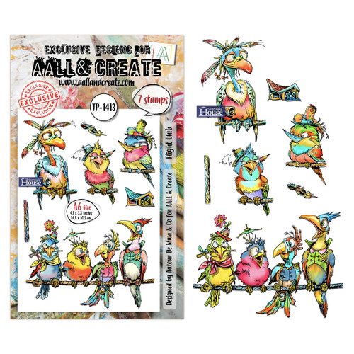 AALL And Create A6 Photopolymer Clear Stamp Set-Flight Club - 5A003KRY-1HG7H - 5061097791887