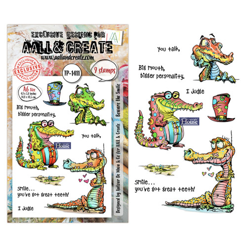 AALL And Create A6 Photopolymer Clear Stamp Set-Beware the Smile - 5A003KSD-1HG7K - 5061097791863
