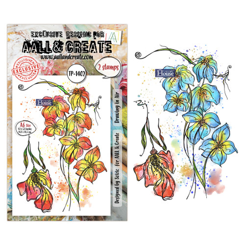 AALL And Create A6 Photopolymer Clear Stamp Set-Drawing in Air - 5A003KSJ-1HG7S - 5061097791948