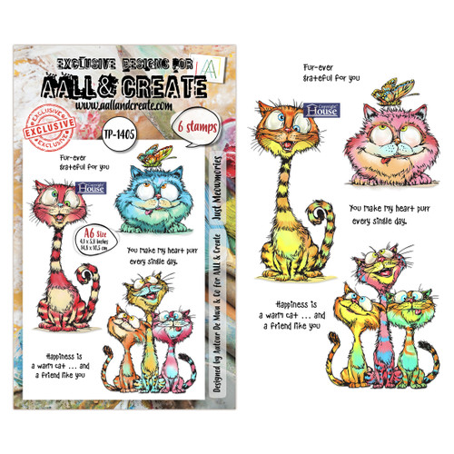 AALL And Create A6 Photopolymer Clear Stamp Set-Just Meowmories - 5A003KSK-1HG7X - 5061097791801