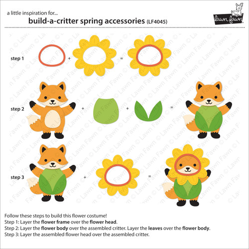 Lawn Cuts Custom Craft Die-Build-A-Critter Spring Accessories - 5A003KDZ-1HFVS