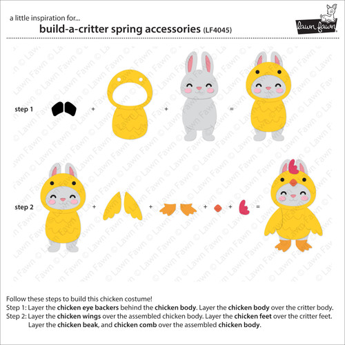 Lawn Cuts Custom Craft Die-Build-A-Critter Spring Accessories - 5A003KDZ-1HFVS