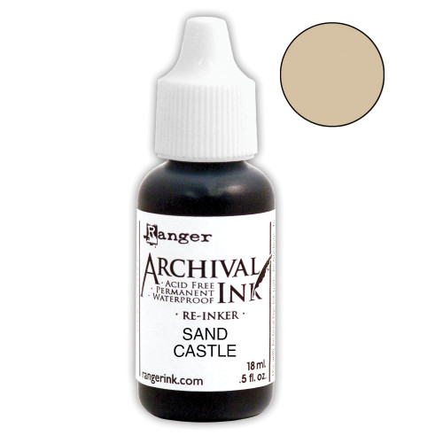 Ranger Archival Pad Reinker .5oz-Sand Castle - ARR5-1HFYF - 789541090625