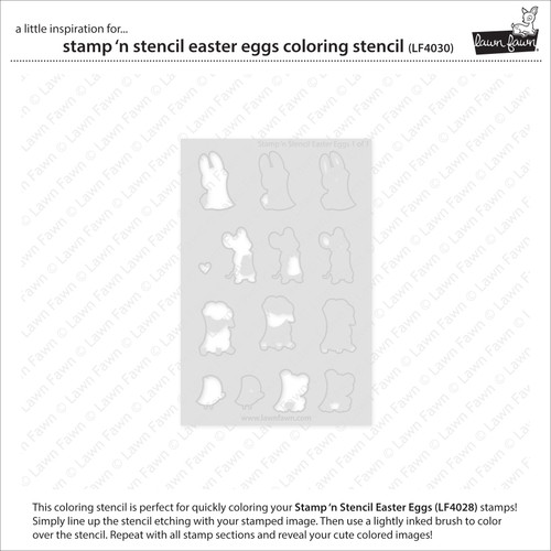 Lawn Clippings Coloring Stencils-Stamp 'n Stencil Easter Eggs - 5A003KFF-1HFVZ