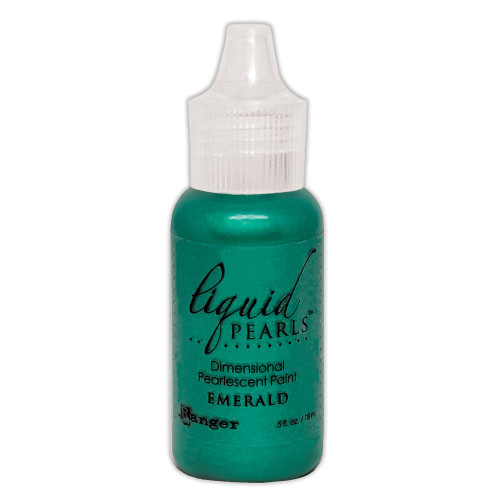 Ranger Liquid Pearls Dimensional Pearlescent Paint .5oz-Emerald - LPL-1HFYW - 789541093404