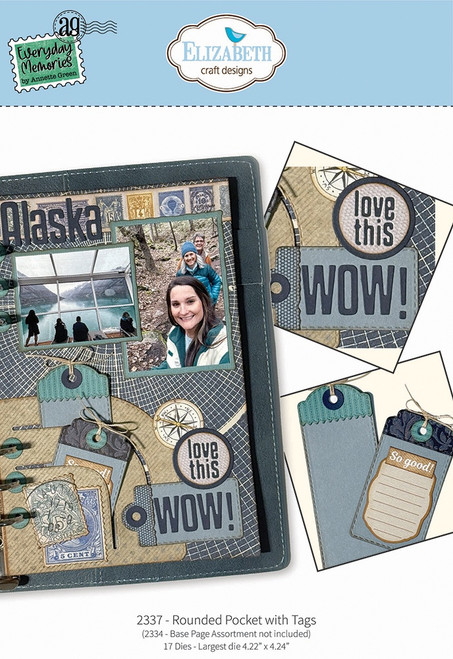 Elizabeth Craft Metal Die-Rounded Pocket with Tags - 5A003KC1-1HFMJ - 741527319090