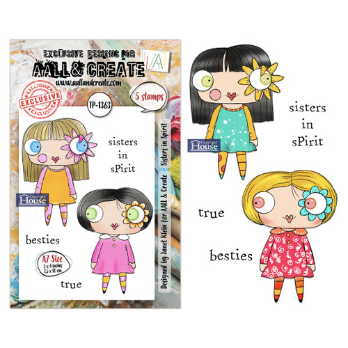 AALL And Create A7 Photopolymer Clear Stamp Set-Sisters in Spirit - 5A003K3W-1HFG4 - 5061097791559