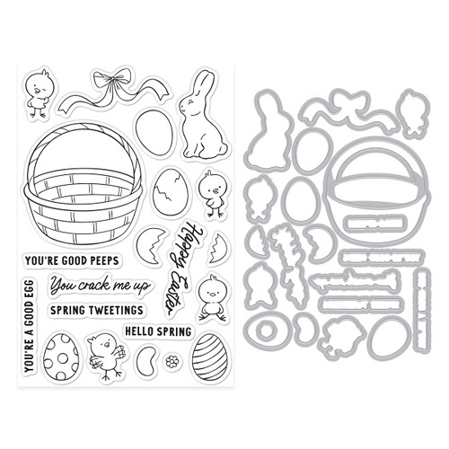 Hero Arts Stamp & Cut-Spring Tweetings - 5A003KKC-1HG02
