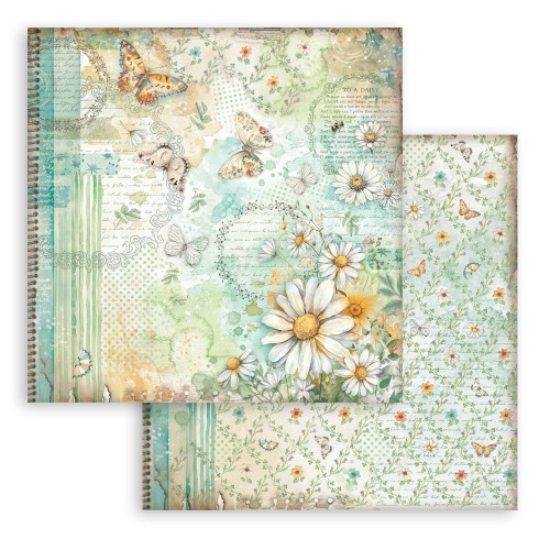 Stamperia Scrapbooking Double-Sided Paper Pad 12"x12" 10/Pkg-Daisy Art - 5A003K5J-1HFGG