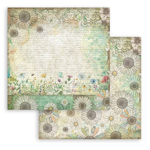 Stamperia Scrapbooking Double-Sided Paper Pad 12"x12" 10/Pkg-Daisy Art - 5A003K5J-1HFGG