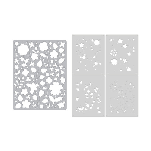 Hero Arts Die & Stencil Bundle-Meadow Blooms - 5A003KHY-1HG0B - 085700951388
