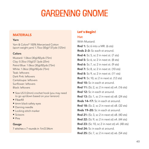 Hobbies Gnomigurumi-Softcover - 5A003KZS-1HGHN