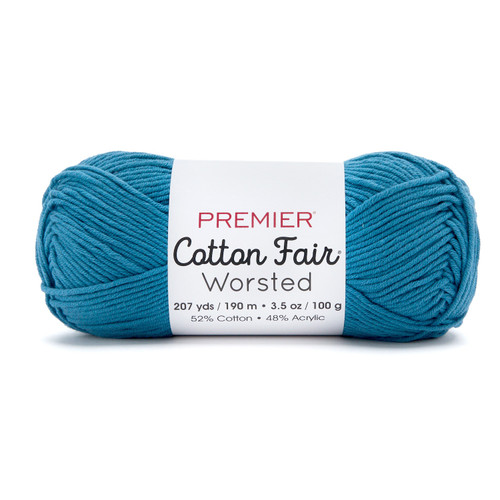 Premier Yarns Cotton Fair Worsted Yarn-Cadet - 5A003KDT-1HFSL - 840166857410
