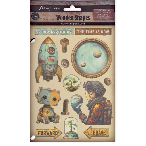 Stamperia Wooden Shapes A5-A New Beginning - 5A003L0P-1HGHT - 5993110051336