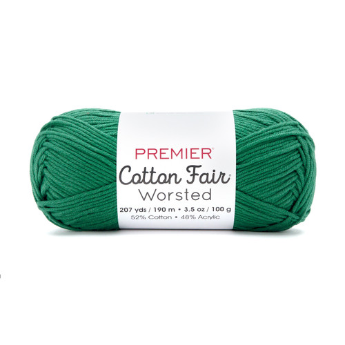Premier Yarns Cotton Fair Worsted Yarn-Juniper - 5A003KDT-1HFRQ - 840166857458